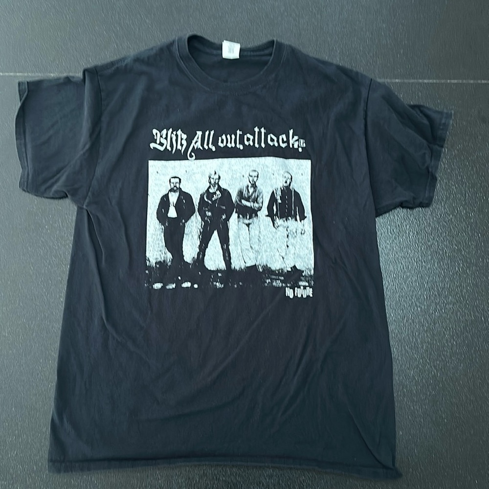 Punk/Oi! Blitz “All Out Attack” EP cover t-shirt